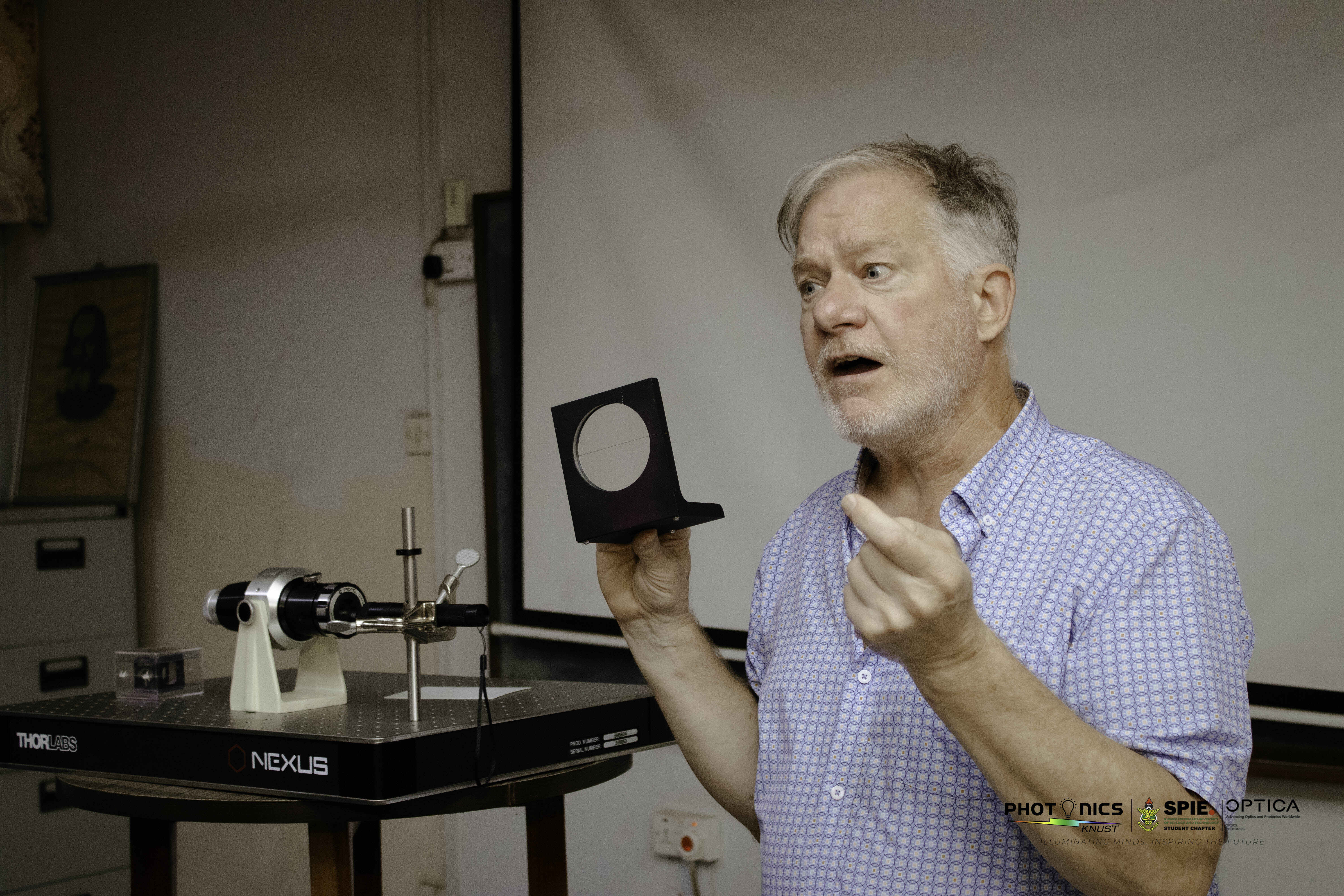 Mr. Terrance Kessler during GPOL photonics workshop